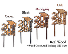 GRADUATION Class of 2022 Graduate High School College Kindergarten Party Favor Personalized Cake Topper Rustic Wooden Engraved Cup Cake Decoration Gift