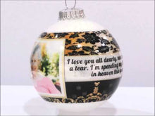 Memorial Christmas Ornament | Photo Ball