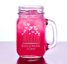 COUPLES GIFTS Love Hearts Design Idea Engraved Custom Set of 2 unique birthday gift Cute Couples Newlyweds first year wedding anniversary husband wife