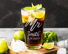 COUPLES GIFTS Mr. Laser Engraved Beer Mug for Men One Rustic Wedding Groom 60th Anniversary Gift For Him 70th Birthday Personalized Engaged Adult Gifts