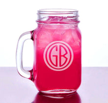 Personalized Drinkware Monogram Gift Idea Engraved Mason Jar Beer Mug Personalized Drinking Glass Etched Gift Birthday Christmas Wedding Favor Bridesmaid Groomsman