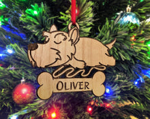 PET GIFTS Christmas Ornament for Scottish Terrier Lover Wood Pet Anniversary Cute Sleeping New Puppy Rescued Gift for Dog Owner Terrier Tree Ornament