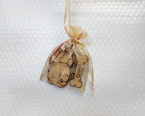 PET GIFTS Fluffy Cute Chow Chow Pet Ornament Christmas Tree Trinket for Family and Kids from Grandparents Adopted Rescued Dog Gift for Sister Brother