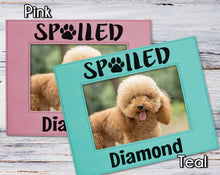 PET GIFTS Spoiled Dog Mom Cat Lady Best Friend Pet Photo Frame 5x7 for Daughter Son Mothers Fathers Day Gift Birthday for New Adopted Puppy Kitten