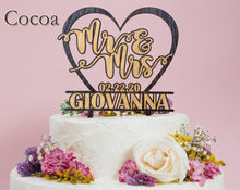 WEDDINGS Bridal Cake Wooden Toppers Personalized Engraved Heart Mr Mrs Tier Wedding Decoration Future Couple Cakes Decor 50th 25th Anniversary Gift