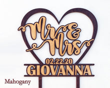 WEDDINGS Bridal Cake Wooden Toppers Personalized Engraved Heart Mr Mrs Tier Wedding Decoration Future Couple Cakes Decor 50th 25th Anniversary Gift
