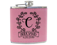 WEDDINGS Classy Single Monogram Personalized Birthday Flask Gift Teal or Pink Engraved Womens Present from Husband Wife Anniversary Idea Team Bride