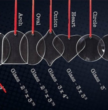 WEDDINGS Couple Heart Glass Christmas Ornament Personalized Him Her Couples Gift Love Engraved Names Date Wedding Married Engagement Anniversary