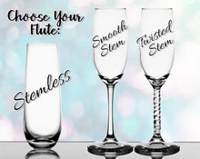 WEDDINGS Custom Engraved His Her Champagne Glasses Set of 2 Bride Groom Wedding Decorations for Party 55th Anniversary Gift Newlywed Bridal Shower