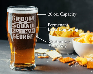 WEDDINGS Groom Squad Best Friend Gifts for Men Husband Brother Dad Wedding Groomsmen Proposal Bachelor Party Favors Bar Accessories for Home Man Cave