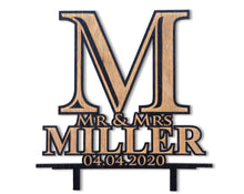 WEDDINGS Mr and Mrs Future Husband Wife Bride Groom Personalized Rustic Wedding Cake Decoration Engraved Wood Cake Topper Couples Anniversary Toppers
