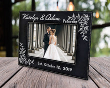 WEDDINGS Personalized Gold or Silver Engraved Mr Mrs Couples First Anniversary Wedding Photo Frame New Wife Husband Groom Bride for Mom Dad Granny