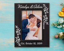 WEDDINGS Personalized Gold or Silver Engraved Mr Mrs Couples First Anniversary Wedding Photo Frame New Wife Husband Groom Bride for Mom Dad Granny