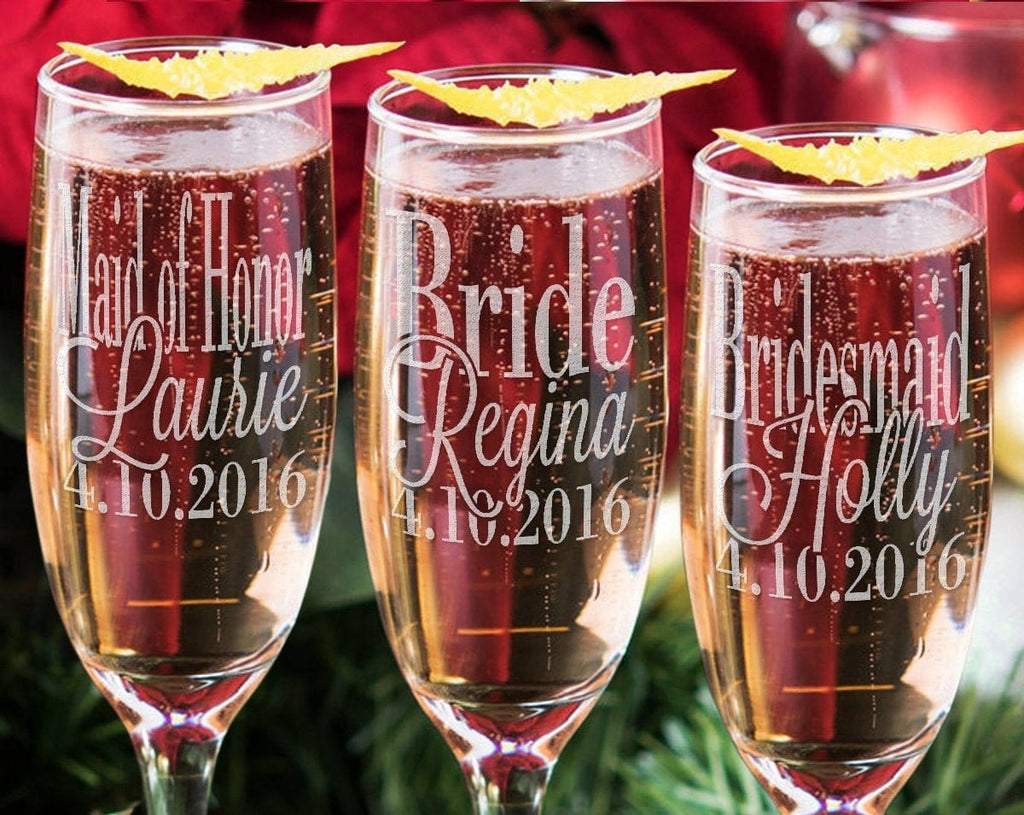 Personalized Wedding Flutes - Buy Bridal Gifts