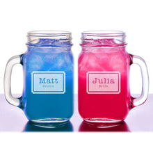 WEDDINGS Simple Bride Groom Best Man Personalized Wedding Mason Jars Engraved Weddding Favor Idea Handle Mug Drinking Glasses for Couple Favors Gift