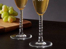 WEDDINGS Single Wedding Personalized Champagne Glass Flutes Custom Engraved Bridesmaid Bride Maid of Honor Champagne Glasses Bride Groom Gift