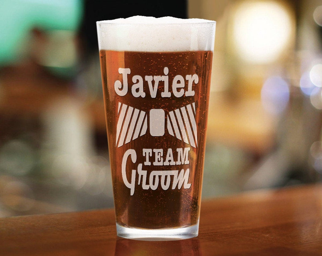 Personalized Beer Glasses - Great Wedding Party Gift