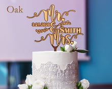 WEDDINGS Wedding Cake Topper Future Mr. and Mrs. Bridesmaid Gift for Bride Personalized Newlyweds Husband Wife Engaged Wooden Engraved Anniversary