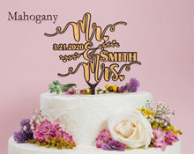WEDDINGS Wedding Cake Topper Future Mr. and Mrs. Bridesmaid Gift for Bride Personalized Newlyweds Husband Wife Engaged Wooden Engraved Anniversary
