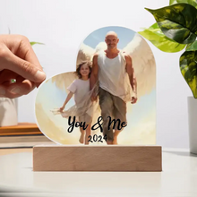 Your Photo on Acrylic Heart Customized Gift Keepsake LED Night Light Gift