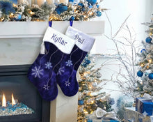 Christmas Stocking Personalized - Happy Santa, Snowman, Cat, Dog, Family XMAS Stockings
