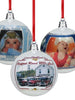 CHRISTMAS ORNAMENTS Personalized Acrylic Unbreakable Photo Ball Christmas Ornament