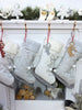 CHRISTMAS STOCKINGS Ice Skate Christmas Stockings Christmas Grey and White for Kids and Family Xmas 2022