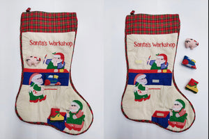 CHRISTMAS STOCKINGS Old World Christmas Stockings | Handcrafted Grandma Style Xmas Decor Santa Angel Sleigh Vintage Advent Kids Interactive Decoration