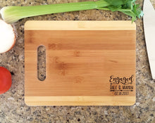 Custom Cutting Boards Newly Engaged Custom Cutting Board for Her Him Engagement Announcement Proposal Present Engagement Party Favor Bride Groom Engagement Gift