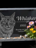 Cat Silhouette | Memorial Stone Personalized Outdoor Waterproof Black Granite