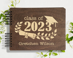 2024 Graduation Party Guest Book Personalized Photo Album Scrapbook with Laser Engraving. Party Decor High School College Grad Gift