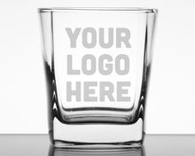 Engraved Whisky Glass Custom Logo Design for Bars, Pubs, Restaurants, Christmas Office Party Favors Clients, Employees, or Corporate Gifts