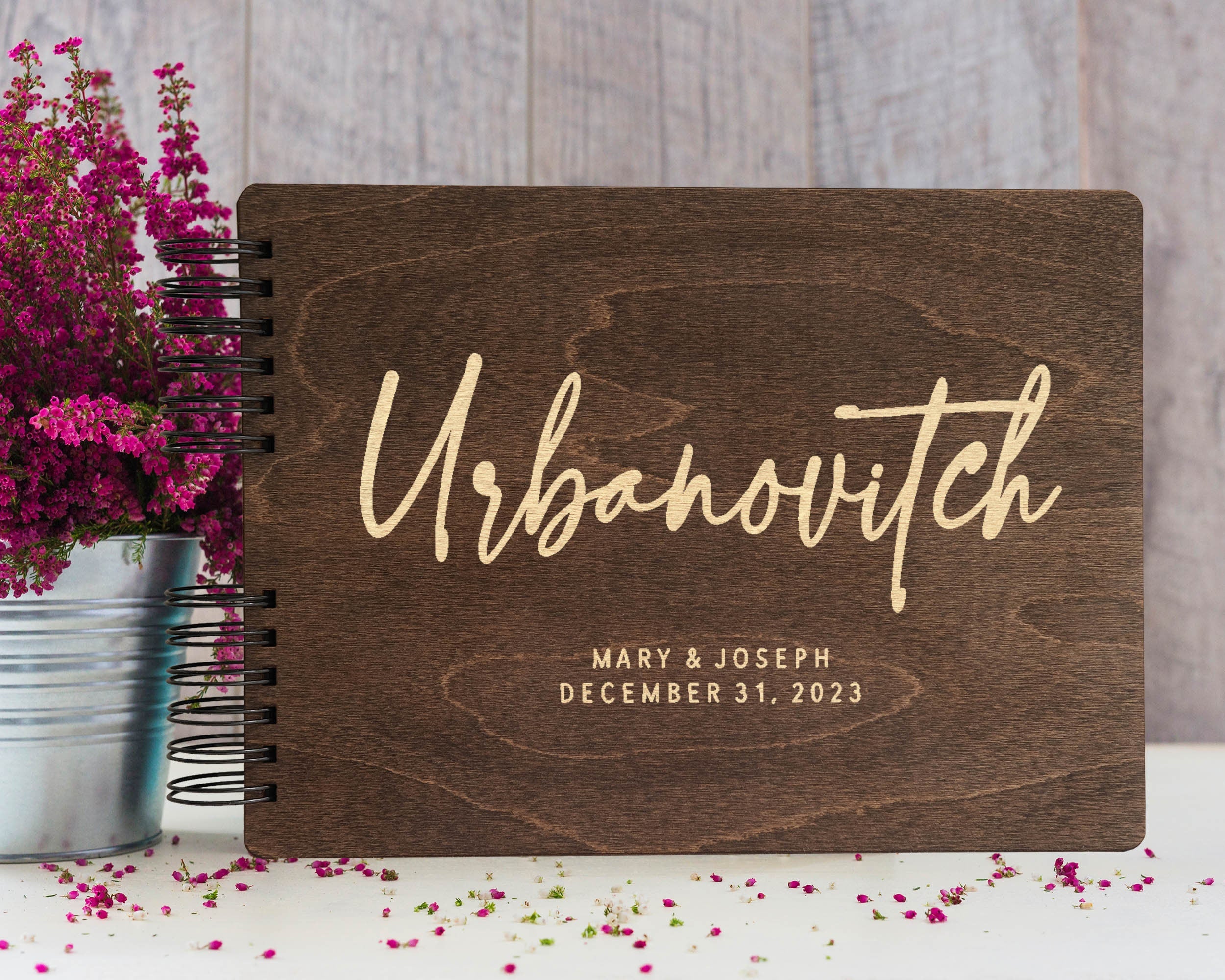 Personalized Wedding Photo Guest Book | Boho Bridal Shower Decor | Instax Album | Photo Booth Sign-In | Photobooth Memories Collection