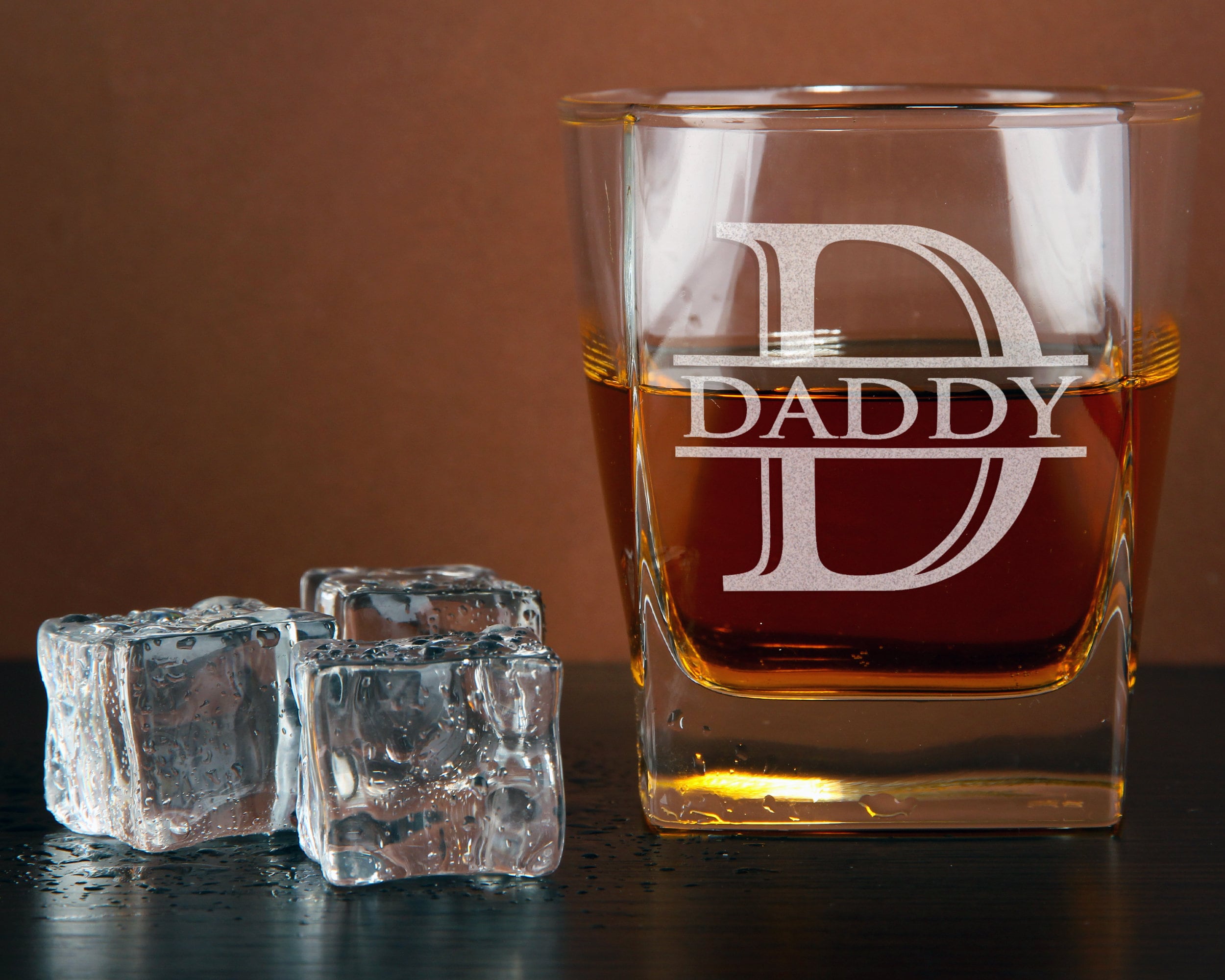 Fathers Day Whiskey Decanter Set with Glasses Perfect Gift for Bourbon Lovers Dad, Grandpa, Daddy, Papa, Pops, Papi, Husband