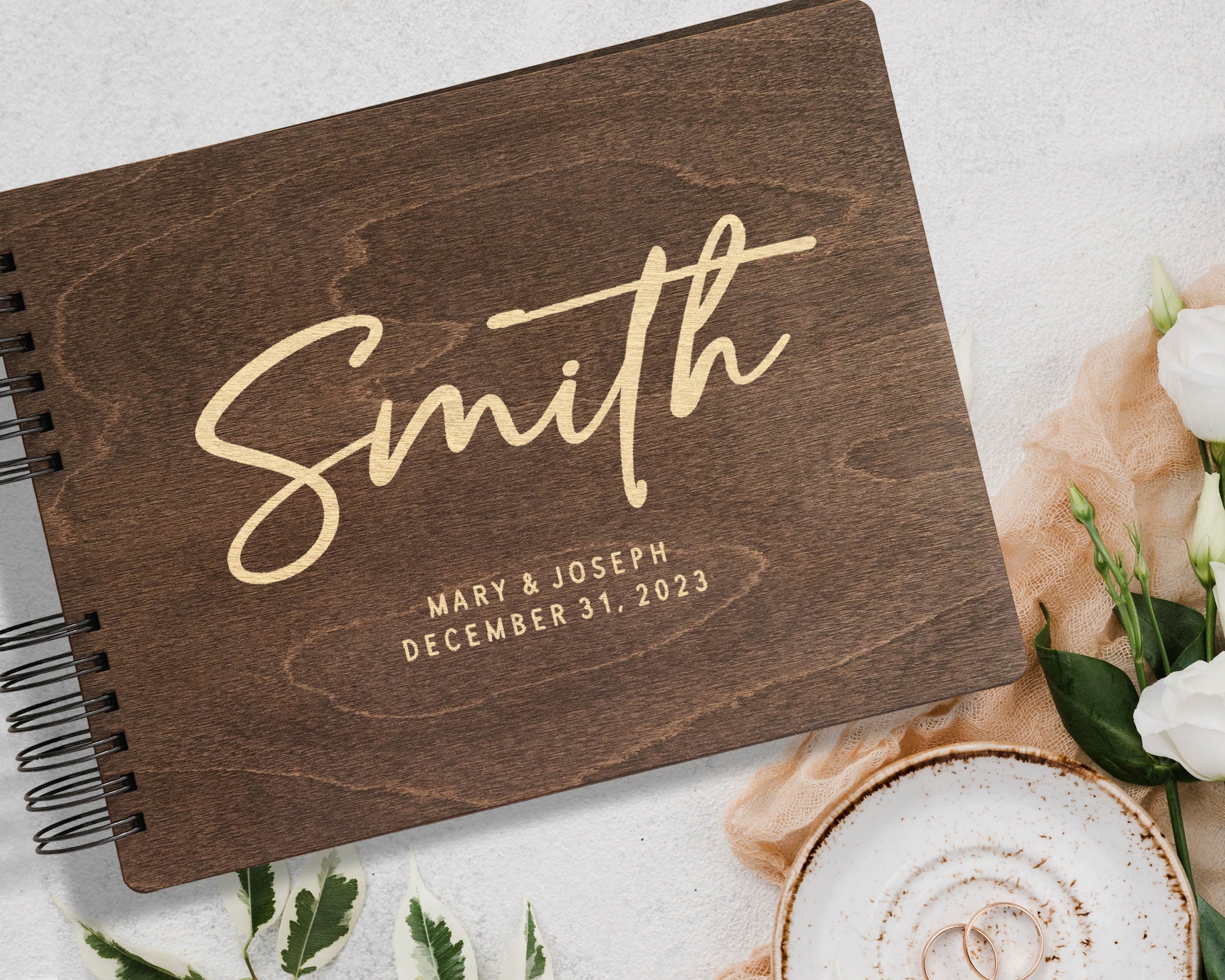 Personalized Wedding Photo Guest Book | Boho Bridal Shower Decor | Instax Album | Photo Booth Sign-In | Photobooth Memories Collection