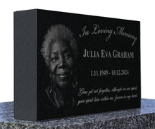 Photo Custom Memorial Stone - In Loving Memory, Personalized Grave Garden Plaque, Granite, Outdoor Cemetery Decor, Sympathy Gift, Tribute