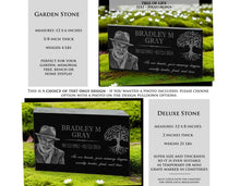 Photo Garden Memorial Tree In loving Memory Granite Stone