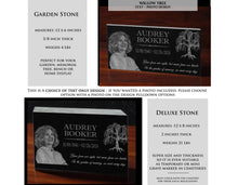 Memorial Tree In loving Memory Garden Stone Grave Cemetery