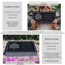 Temporary Grave Marker Black Granite Custom Engraved Personalized