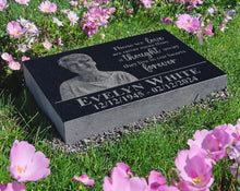 Personalized Photo Memorial Plaque w/ Meaningful Quote - Your Life Gave us Memories | Sympathy Garden Marker | Outdoors Cemetery Headstones