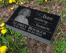 Personalized Photo Memorial Plaque w/ Meaningful Quote - Your Life Gave us Memories | Sympathy Garden Marker | Outdoors Cemetery Headstones