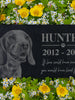 Engraved Memorial Plaque for Dog Cat w/ Heart Paw Prints, Personalized Gravestone Ornament w/ Photo, Outdoor Garden Sympathy Remembrance