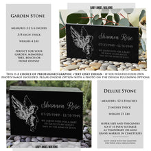 Granite Baby Headstone: Stillborn Pregnancy Loss Keepsake | Baby Footprints Memorial | Sympathy Gifts For Mom | In the Arms of Jesus