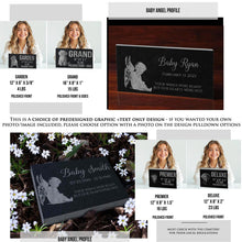 Baby Memorial Grave Marker: Infant Newborn Miscarriage Granite Headstone | Temporary Grave Marker | Garden Stone Sympathy Gift | Baby Loss