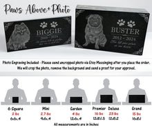 Personalized Custom Granite Dog Cat Memorial Headstone - Waterproof Pet Cemetery Marker with Photo Plaque for Outdoor Garden Stepping Stone