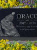 Custom Pet Photo Memorial Slab: Rabbit Garden Tribute, Horse Headstone, Reptile Burial Marker, Chicken Grave Plaque, Goat Outdoor Keepsake