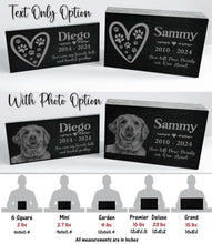 Personalized Pet Memorial Stones, Black Granite Memorial Garden Stone Engraved with Photo, Gifts for Someone Who Lost a Loved One, Dog, Cat