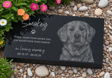 Engraved Black Granite Garden Stone with Photos - Gifts for Those Who Lost Pets, Perfect for Dog Lovers, Cat Owners, and Pet Enthusiasts