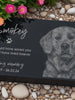 In Loving Memory Pet Memorial Stone w/ Engraved Photo: Dog, Cat, Pet Grave Marker for Backyard, Garden Tribute, Cemetery Tombstone Loss Gift