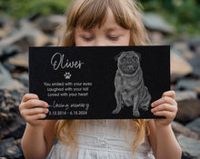 Engraved Black Granite Garden Stone with Photos - Gifts for Those Who Lost Pets, Perfect for Dog Lovers, Cat Owners, and Pet Enthusiasts